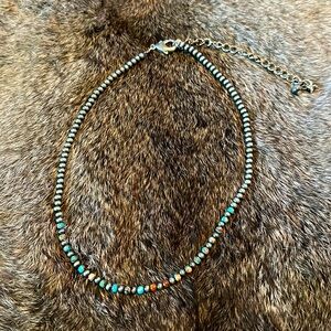 Adjustable 3mm Navajo Pearl Necklace
